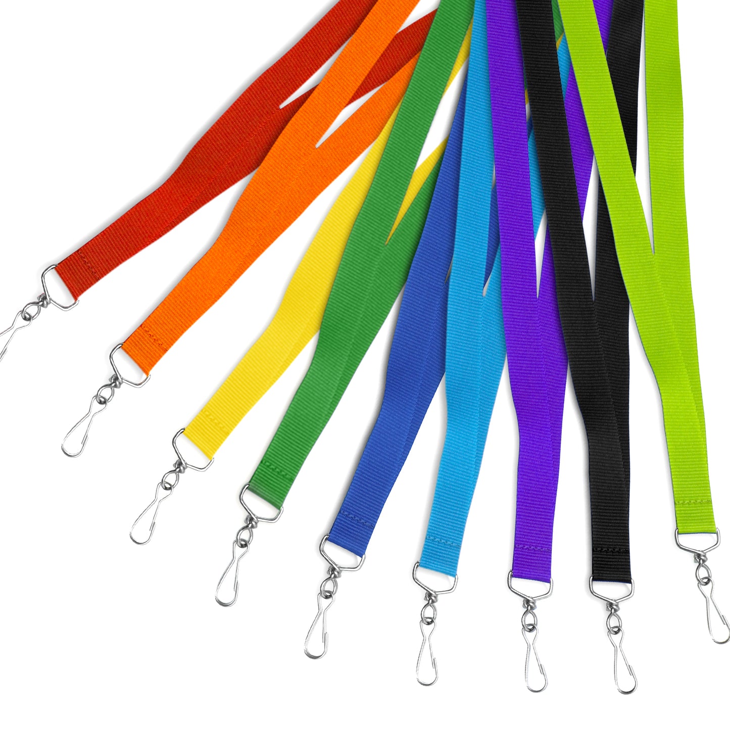 Breakaway Lanyards for Badge Holder, Polyester Neck Straps for ID Cards, Events, Office, and Schools