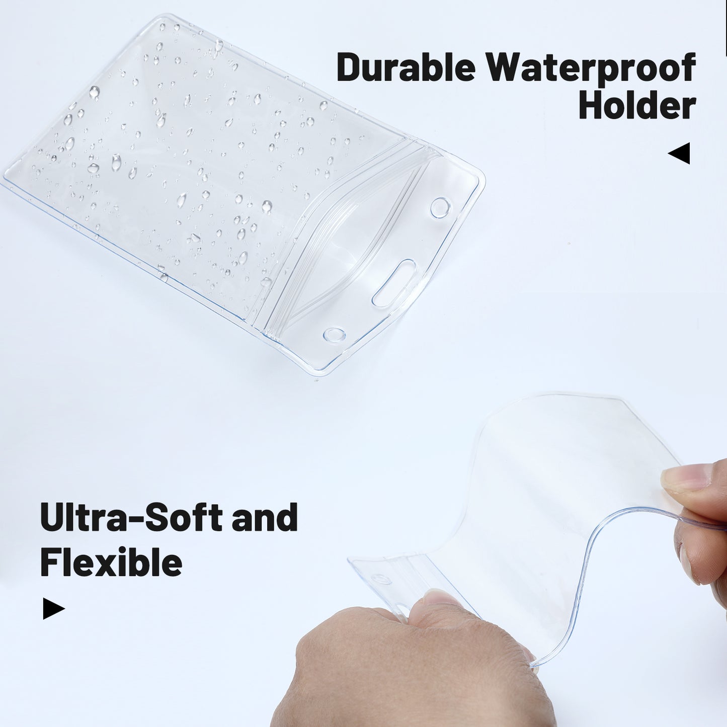 Breakaway Lanyards with Waterproof Badge Holders, Polyester Neck Straps for ID Cards, Events, Office, and Schools