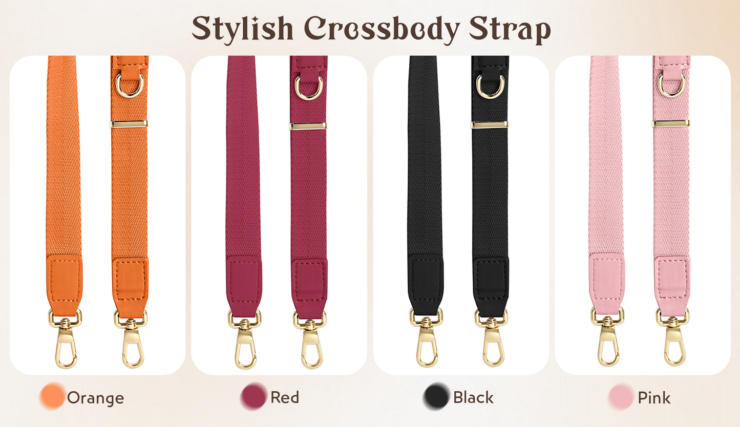 WEZEBEL Women’s Crossbody Strap for Cell Phone, Adjustable Nylon Lanyard & Accessory Kit for iPhone for Everyday Carry