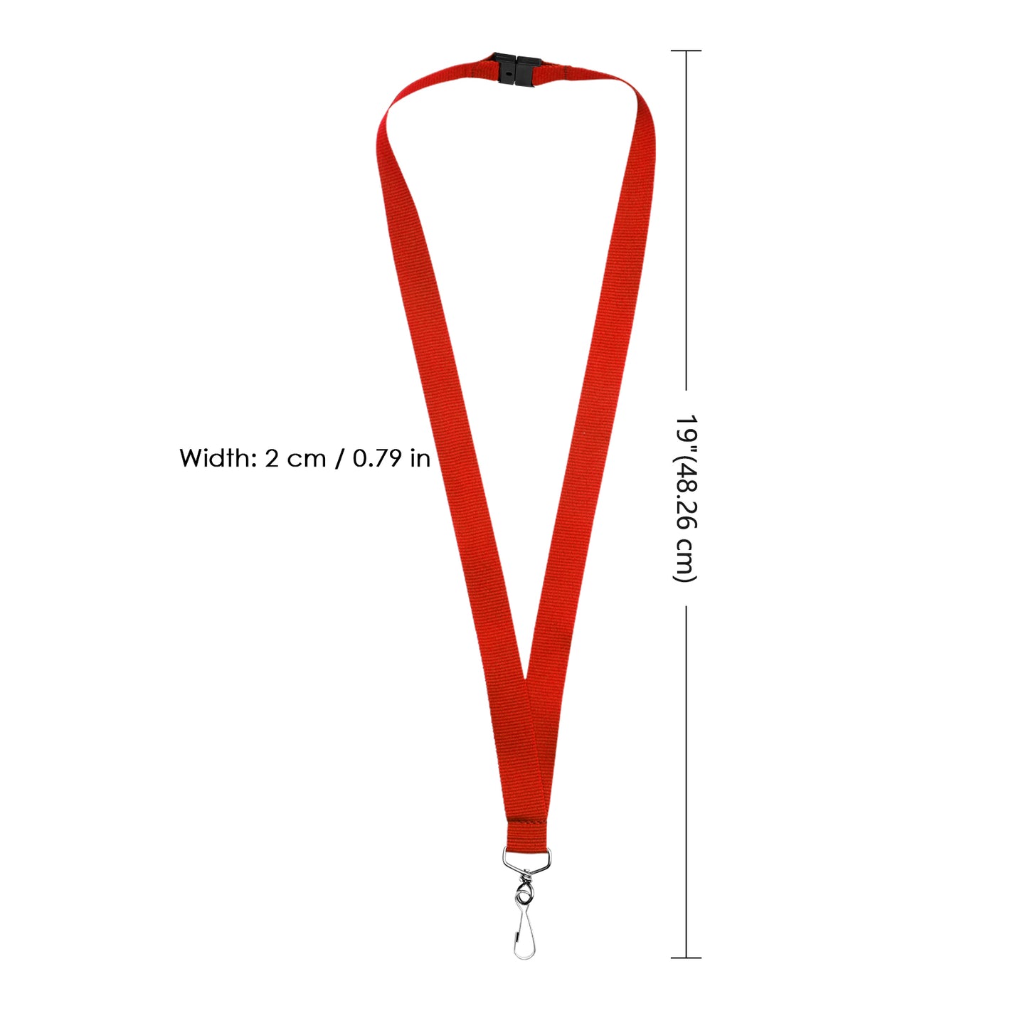 Breakaway Lanyards for Badge Holder, Polyester Neck Straps for ID Cards, Events, Office, and Schools