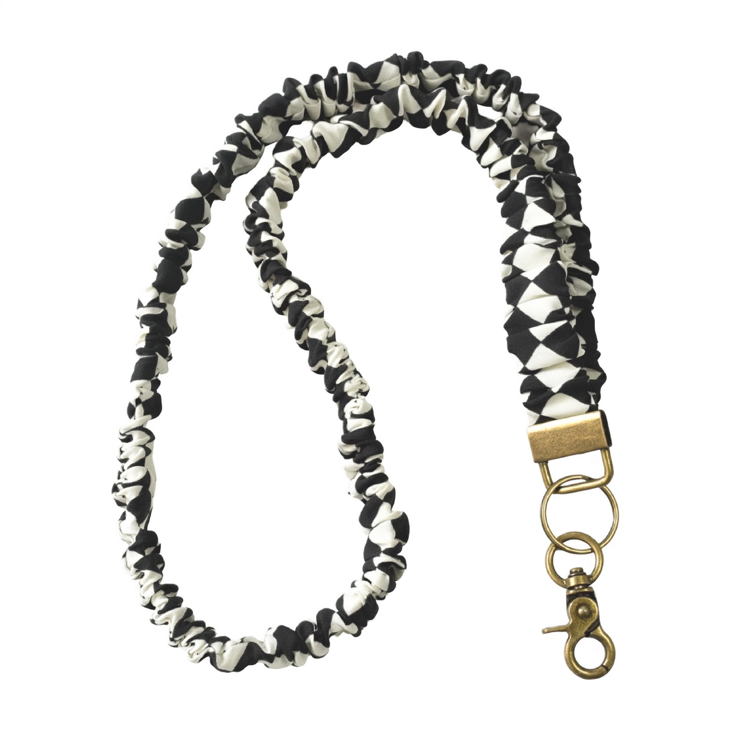 WEZEBEL Scrunchie Lanyard for ID Badge and Keys - Stretchy Lanyard for Women Nurse Teacher Office