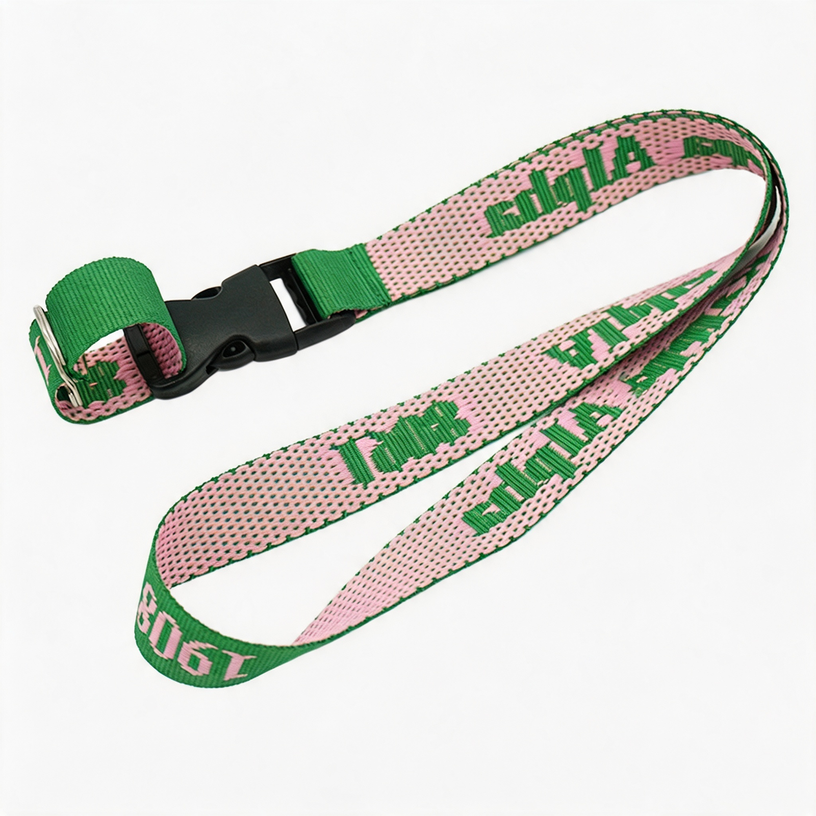 Woven custom lanyard