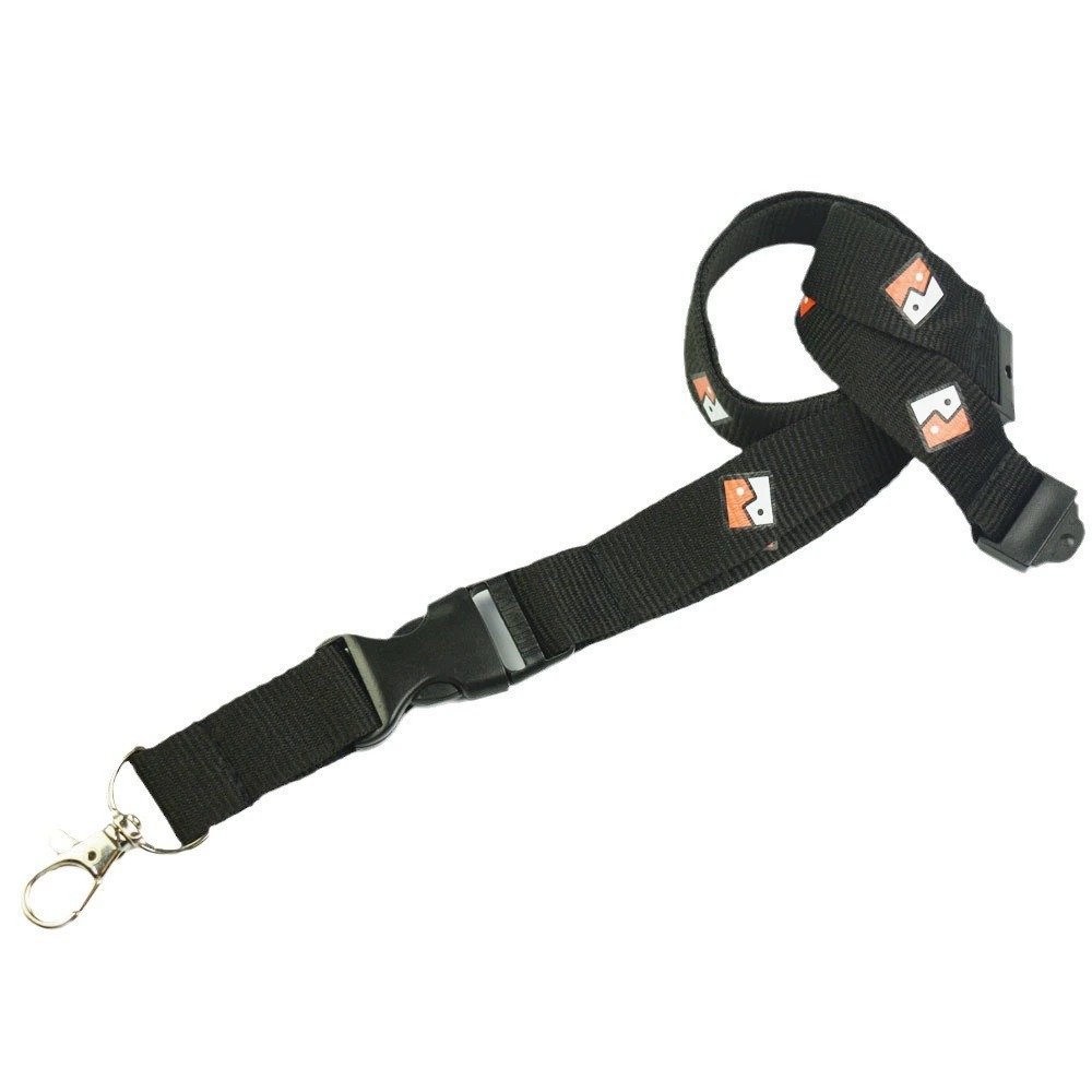 Screen printed polyester lanyard